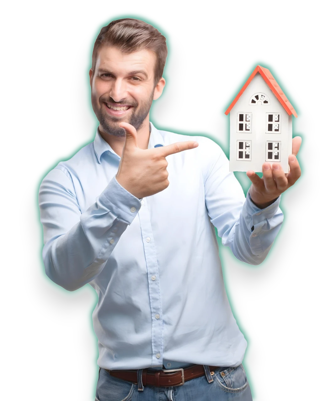 Happy homeowner